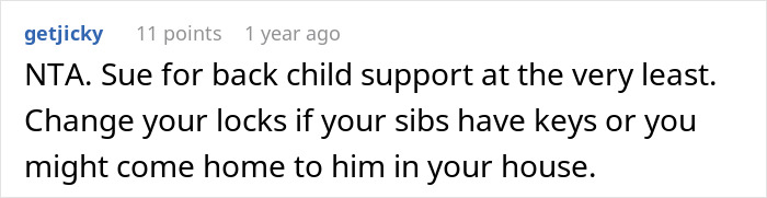 Screenshot of an online comment discussing a guy kicking siblings out after they shared a surprise plan. Screenshot of an online comment discussing a guy kicking siblings out after they shared a surprise plan.