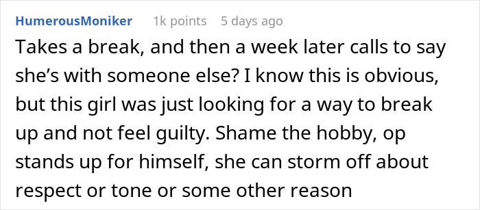 Comment on relationship ending as boyfriend's passion for pastries caused tension, highlighting breakup reasons and personal feelings. Comment on relationship ending as boyfriend's passion for pastries caused tension, highlighting breakup reasons and personal feelings.