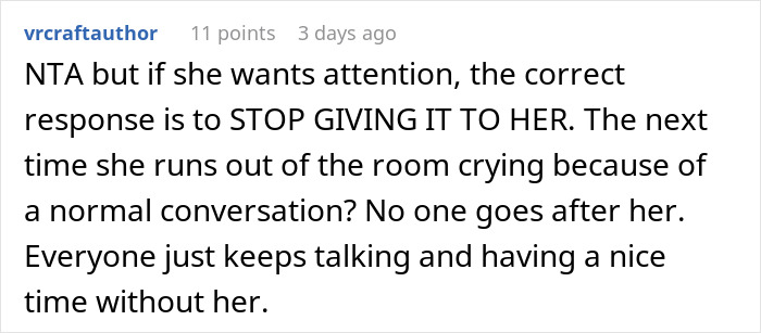 Screenshot of a Reddit comment discussing family intervention and attention issues related to obsession with a brother. Screenshot of a Reddit comment discussing family intervention and attention issues related to obsession with a brother.