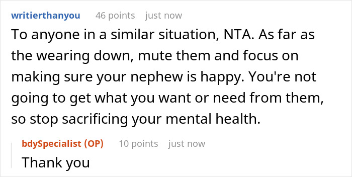 ALT text: Online discussion about custody court drama where sister reveals truth about brother who abandoned his kid ALT text: Online discussion about custody court drama where sister reveals truth about brother who abandoned his kid