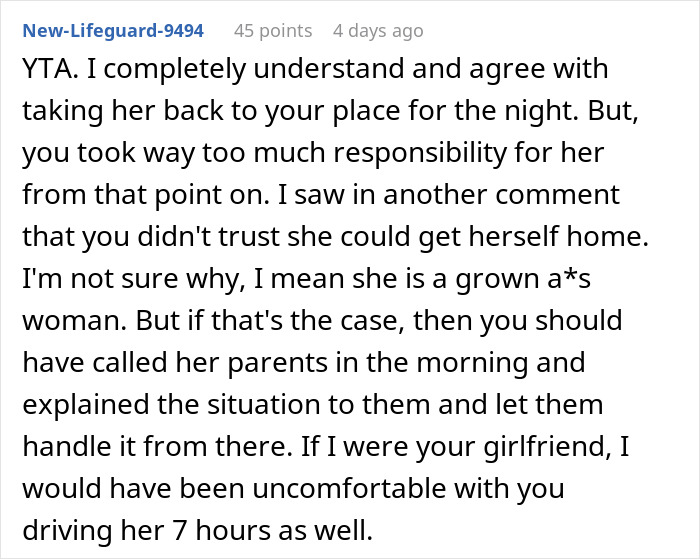 Comment discussing a guy going above and beyond for his ex and the current partner feeling upset about it. Comment discussing a guy going above and beyond for his ex and the current partner feeling upset about it.