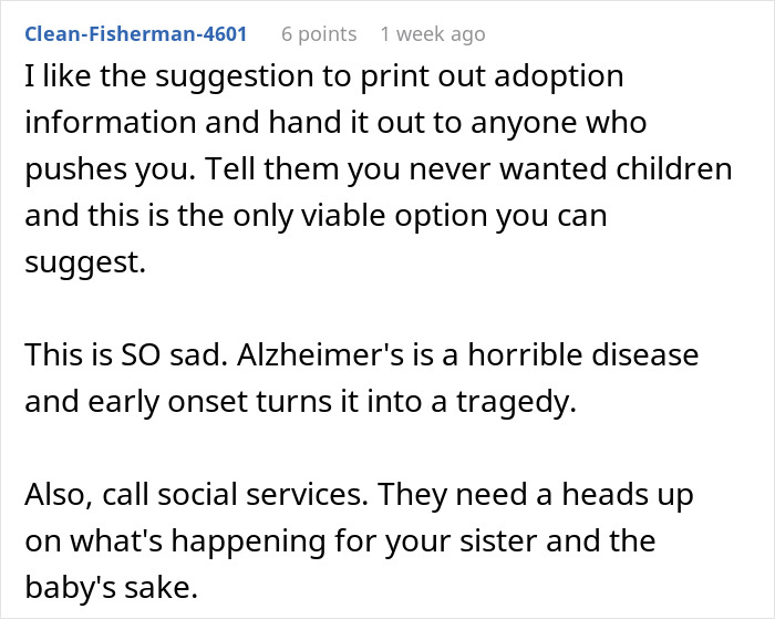 Childfree woman refuses responsibility for sister’s new baby after advising her not to have children. Childfree woman refuses responsibility for sister’s new baby after advising her not to have children.