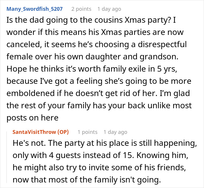 Step-grandma sneaks baby to Santa while watching him, causing loss of babysitting privileges forever during holiday visit. Step-grandma sneaks baby to Santa while watching him, causing loss of babysitting privileges forever during holiday visit.