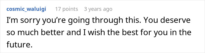 Comment expressing sympathy and support for someone going through a difficult situation, wishing them better future. Comment expressing sympathy and support for someone going through a difficult situation, wishing them better future.