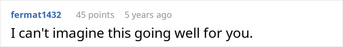 Text comment on a plain white background reading I can't imagine this going well for you, relating to man left without closure after fiancé disappears. Text comment on a plain white background reading I can't imagine this going well for you, relating to man left without closure after fiancé disappears.