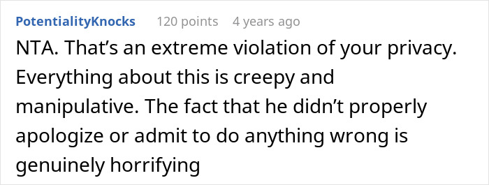Comment on therapy session privacy violation, expressing shock at recording wife’s private therapy sessions out of concern. Comment on therapy session privacy violation, expressing shock at recording wife’s private therapy sessions out of concern.