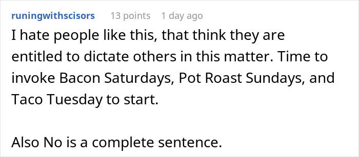 Commenter expressing frustration over roommate’s strict vegan kitchen rules and refusal to comply, causing conflict and being called selfish. Commenter expressing frustration over roommate’s strict vegan kitchen rules and refusal to comply, causing conflict and being called selfish.
