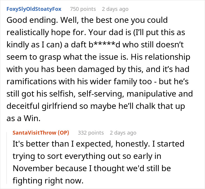 Step-grandma sneaks baby to Santa while watching him, resulting in losing babysitting privileges forever. Step-grandma sneaks baby to Santa while watching him, resulting in losing babysitting privileges forever.