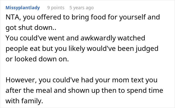 Comment on no vegan options Christmas Eve dinner, discussing bringing own food and family dynamics. Comment on no vegan options Christmas Eve dinner, discussing bringing own food and family dynamics.