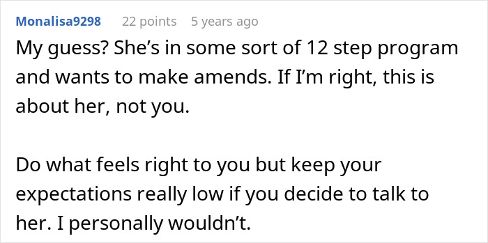 Screenshot of an online comment discussing a man left without closure after his fianc&eacute; disappears before the wedding.