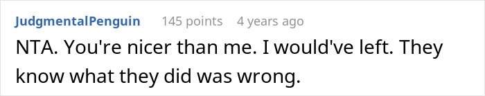 Screenshot of a Reddit comment expressing frustration over relatives eating homemade pies behind the man's back.