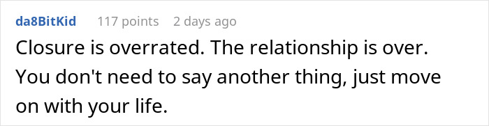 Comment from a user discussing relationship drama after man tells girlfriend she must earn an engagement ring.