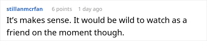 Comment discussing a friend's reaction after she showed true colors at the McDonald’s drive thru.