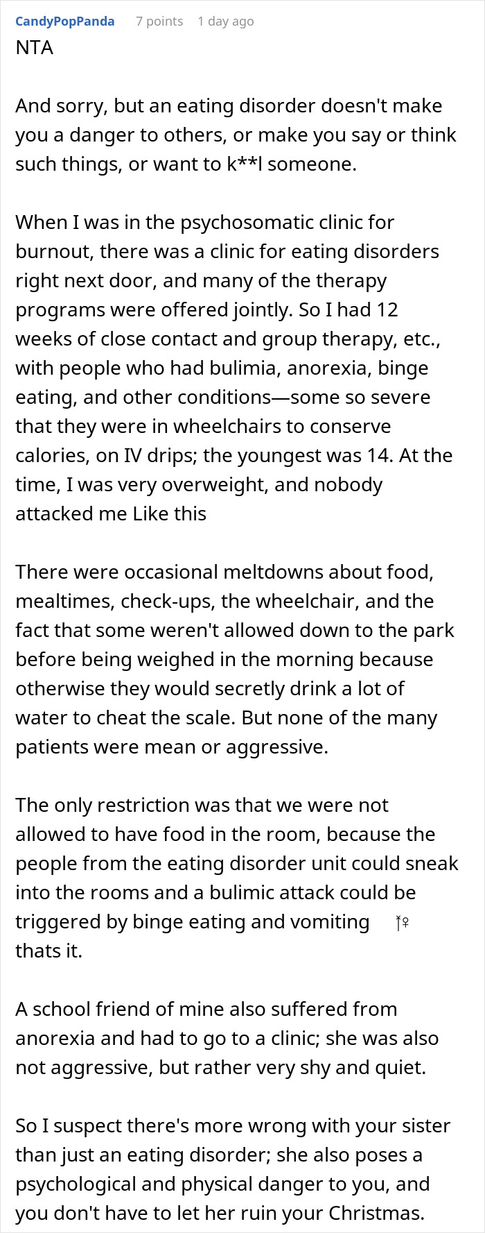 Woman threatens sister&rsquo;s life, causing family conflict as parents want them to reunite for Christmas.