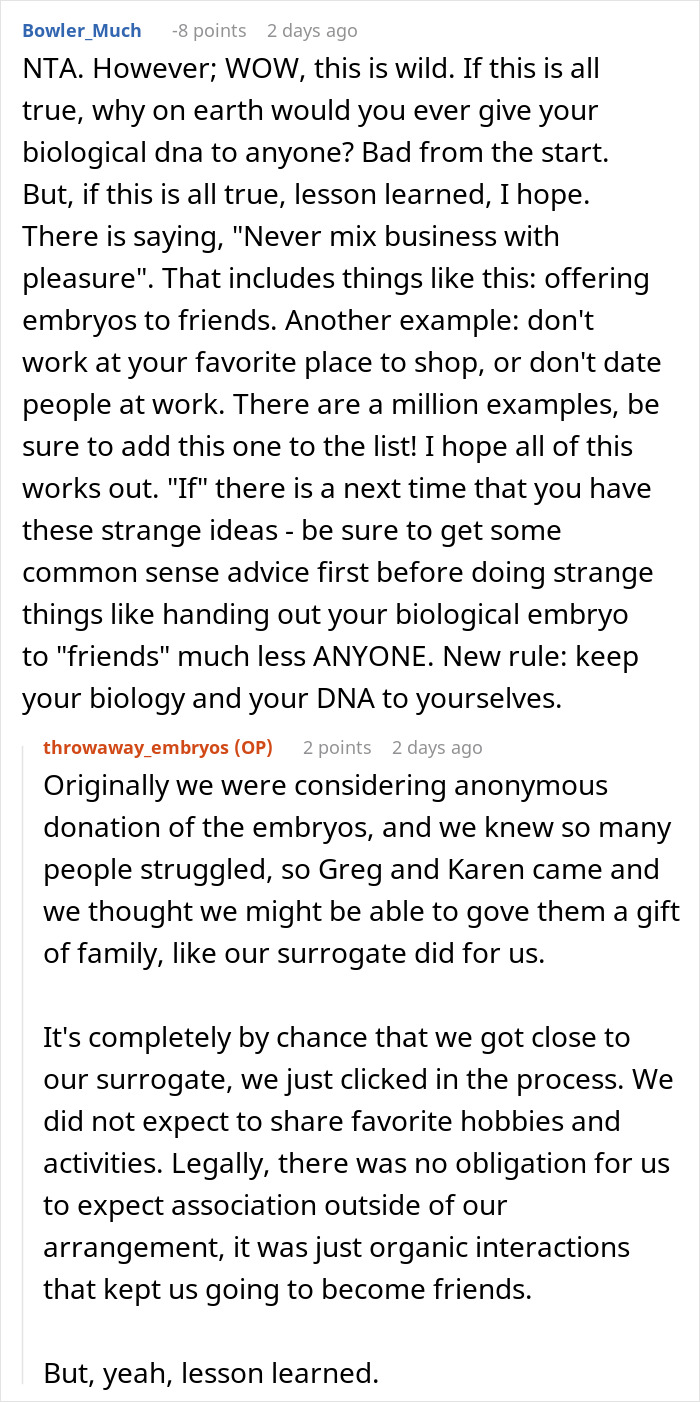 Couple discuss destroying embryos after their friend’s true colors emerge in a surprising and emotional situation. Couple discuss destroying embryos after their friend’s true colors emerge in a surprising and emotional situation.