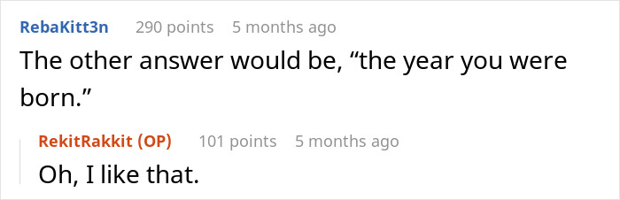 Older man in Goodwill store expressing views, woman promptly responding, highlighting generational clash in casual setting. Older man in Goodwill store expressing views, woman promptly responding, highlighting generational clash in casual setting.