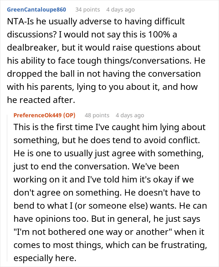 Woman rethinks engagement after fiancé lies about her family during tense holiday dinner conversation.