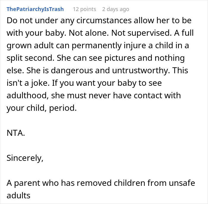Comment warning about dangerous behavior from a woman hospitalized after family's intervention over obsession with brother. Comment warning about dangerous behavior from a woman hospitalized after family's intervention over obsession with brother.