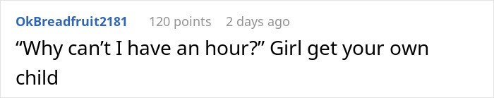 Comment on Reddit post where step-grandma sneaks baby to Santa, losing babysitting privileges forever in a humorous family discussion. Comment on Reddit post where step-grandma sneaks baby to Santa, losing babysitting privileges forever in a humorous family discussion.