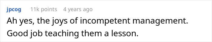 Comment about incompetent management and teaching a coffee shop worker a lesson after manager enforces rules. Comment about incompetent management and teaching a coffee shop worker a lesson after manager enforces rules.