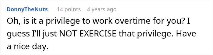Screenshot of an online comment where a coffee shop worker responds to manager enforcing rules, leading to a backfire situation. Screenshot of an online comment where a coffee shop worker responds to manager enforcing rules, leading to a backfire situation.