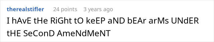 Screenshot of a forum comment discussing rights related to arms, relevant to mass shooting survival tips everyone needs to know. Screenshot of a forum comment discussing rights related to arms, relevant to mass shooting survival tips everyone needs to know.