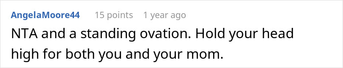 Screenshot of an online comment discussing a woman expecting family to cater to her allergies and facing a reality check. Screenshot of an online comment discussing a woman expecting family to cater to her allergies and facing a reality check.