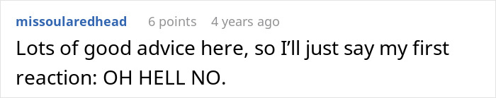 User comment text displayed in a casual online forum discussion, expressing strong personal disagreement. User comment text displayed in a casual online forum discussion, expressing strong personal disagreement.
