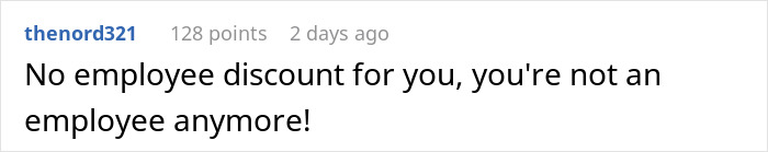 Comment on social media post showing a sarcastic remark about an entitled waitress served a perfect dish of revenge by staff.