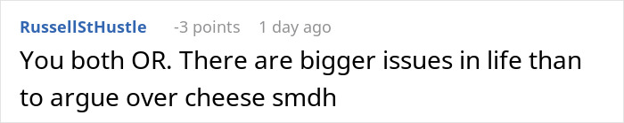 Online comment discussing a disagreement between friends after an incident at a McDonald’s drive thru.