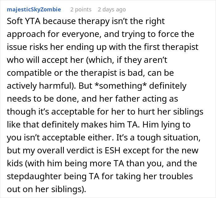 Woman upset with stepdaughter’s behavior and in-laws’ comments, leading to leaving husband after eight years together. Woman upset with stepdaughter’s behavior and in-laws’ comments, leading to leaving husband after eight years together.