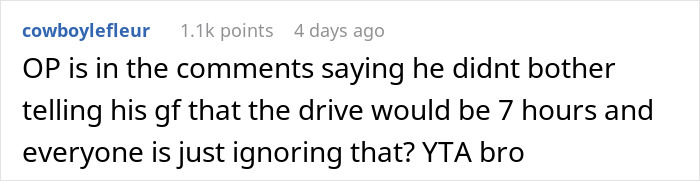 Comment on social media about a guy going above and beyond for his ex, causing upset with his current partner.