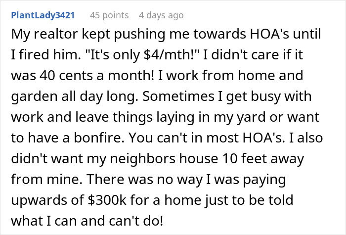Alt text: Woman horrified after HOA fines her $100 per day for excessively festive Christmas decorations in her yard.
