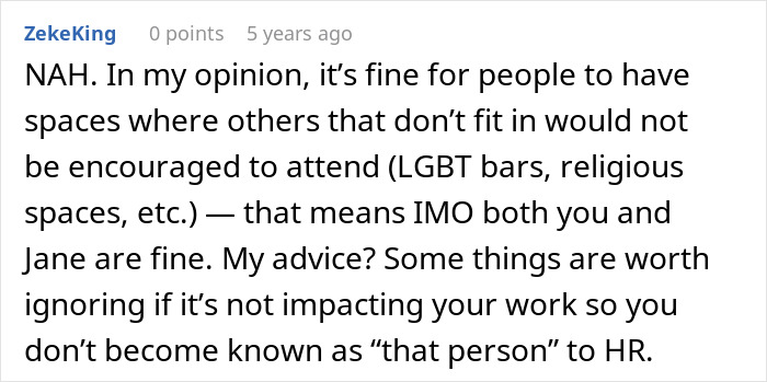 Commenter shares opinion on employee pushing back against vegan-only club, starting a literal beef over inclusion at work. Commenter shares opinion on employee pushing back against vegan-only club, starting a literal beef over inclusion at work.