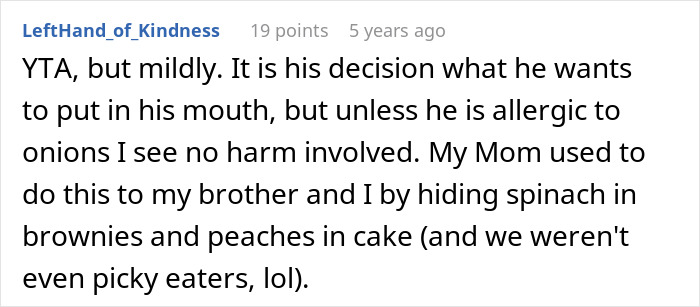Aunt Outraged That Niece Purposely Made Quiche With Onions For Her Picky Son, Niece Sees No Issue Aunt Outraged That Niece Purposely Made Quiche With Onions For Her Picky Son, Niece Sees No Issue