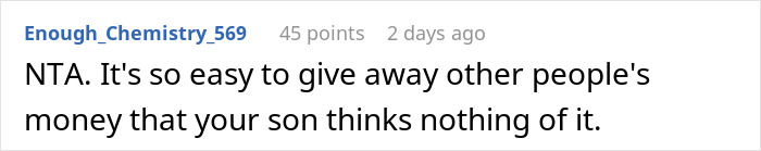 Comment discussing a mom accused of embarrassing son’s girlfriend who offered to cook meals for the family. Comment discussing a mom accused of embarrassing son’s girlfriend who offered to cook meals for the family.