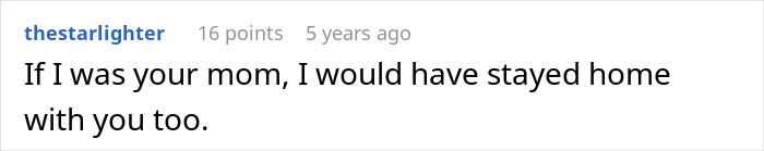 Text post on a gray background from user thestarlighter saying they would have stayed home too, no vegan options Christmas Eve dinner context. Text post on a gray background from user thestarlighter saying they would have stayed home too, no vegan options Christmas Eve dinner context.