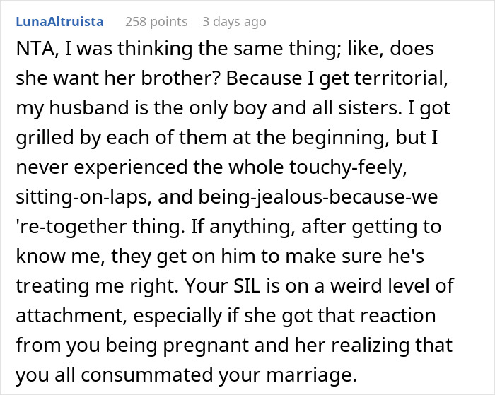 Text post from an online forum discussing a woman’s obsession with her brother and family intervention consequences. Text post from an online forum discussing a woman’s obsession with her brother and family intervention consequences.