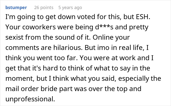 Comment discussing office potluck store bought dessert drama and workplace behavior with a focus on professionalism. Comment discussing office potluck store bought dessert drama and workplace behavior with a focus on professionalism.