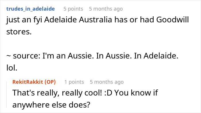 Older man in Goodwill store criticizes younger generations while a woman swiftly shuts him down in conversation.