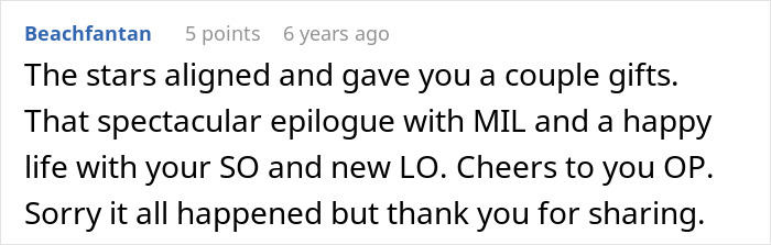 Text message conversation showing a comment about MIL losing job after revengeful DIL finds out about promotion. Text message conversation showing a comment about MIL losing job after revengeful DIL finds out about promotion.