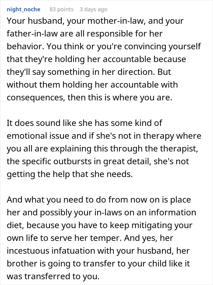 Comment discussing family intervention and emotional issues in a woman hospitalized due to obsession with her brother. Comment discussing family intervention and emotional issues in a woman hospitalized due to obsession with her brother.