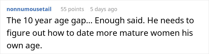 Screenshot of a forum comment discussing relationship issues related to boyfriend’s passion for pastries affecting the woman. Screenshot of a forum comment discussing relationship issues related to boyfriend’s passion for pastries affecting the woman.