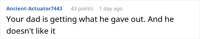 Comment on a forum post about a dad cutting off late wife’s family and facing backlash after asking them to welcome his new baby. Comment on a forum post about a dad cutting off late wife’s family and facing backlash after asking them to welcome his new baby.