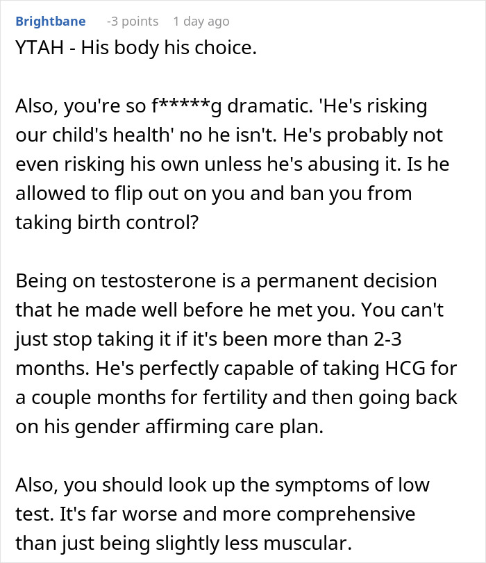 Woman confronts husband after exposing his lie about risking future child’s health and fertility concerns.
