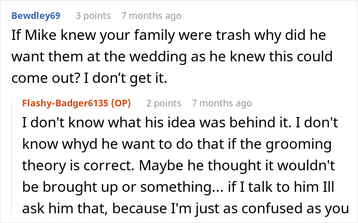 Forum conversation discussing bride walking out after learning groom cheated with her mom, sharing confusion over wedding drama. Forum conversation discussing bride walking out after learning groom cheated with her mom, sharing confusion over wedding drama.