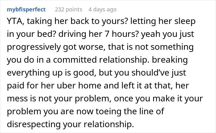 Comment explaining why guy goes above and beyond for his ex girlfriend upsets current partner in a relationship. Comment explaining why guy goes above and beyond for his ex girlfriend upsets current partner in a relationship.