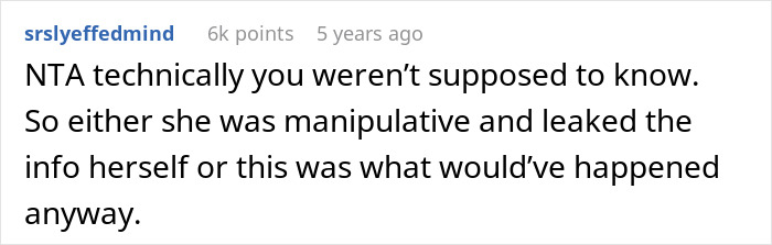 Screenshot of a Reddit comment discussing women ruining MIL’s surprise by pretending they had no idea she was coming. Screenshot of a Reddit comment discussing women ruining MIL’s surprise by pretending they had no idea she was coming.