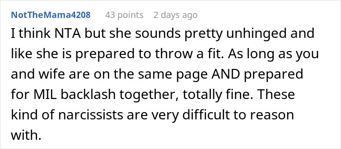 Comment discussing a grandma turning Christmas into a weird competition with Santa, with family blocking her gifts. Comment discussing a grandma turning Christmas into a weird competition with Santa, with family blocking her gifts.