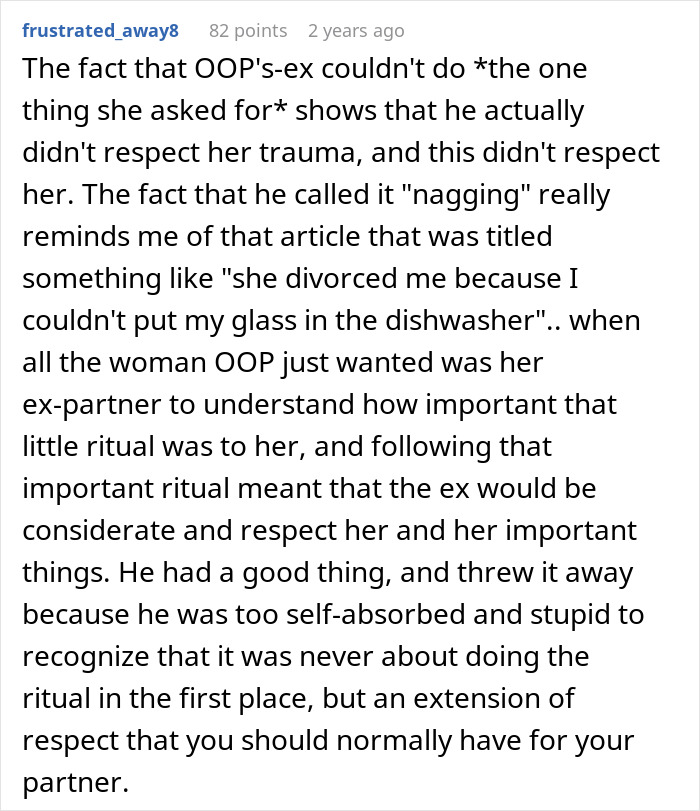 Reddit user explains how guy’s refusal to close girlfriend’s closet door showed disrespect, leading to public clap back and breakup. Reddit user explains how guy’s refusal to close girlfriend’s closet door showed disrespect, leading to public clap back and breakup.